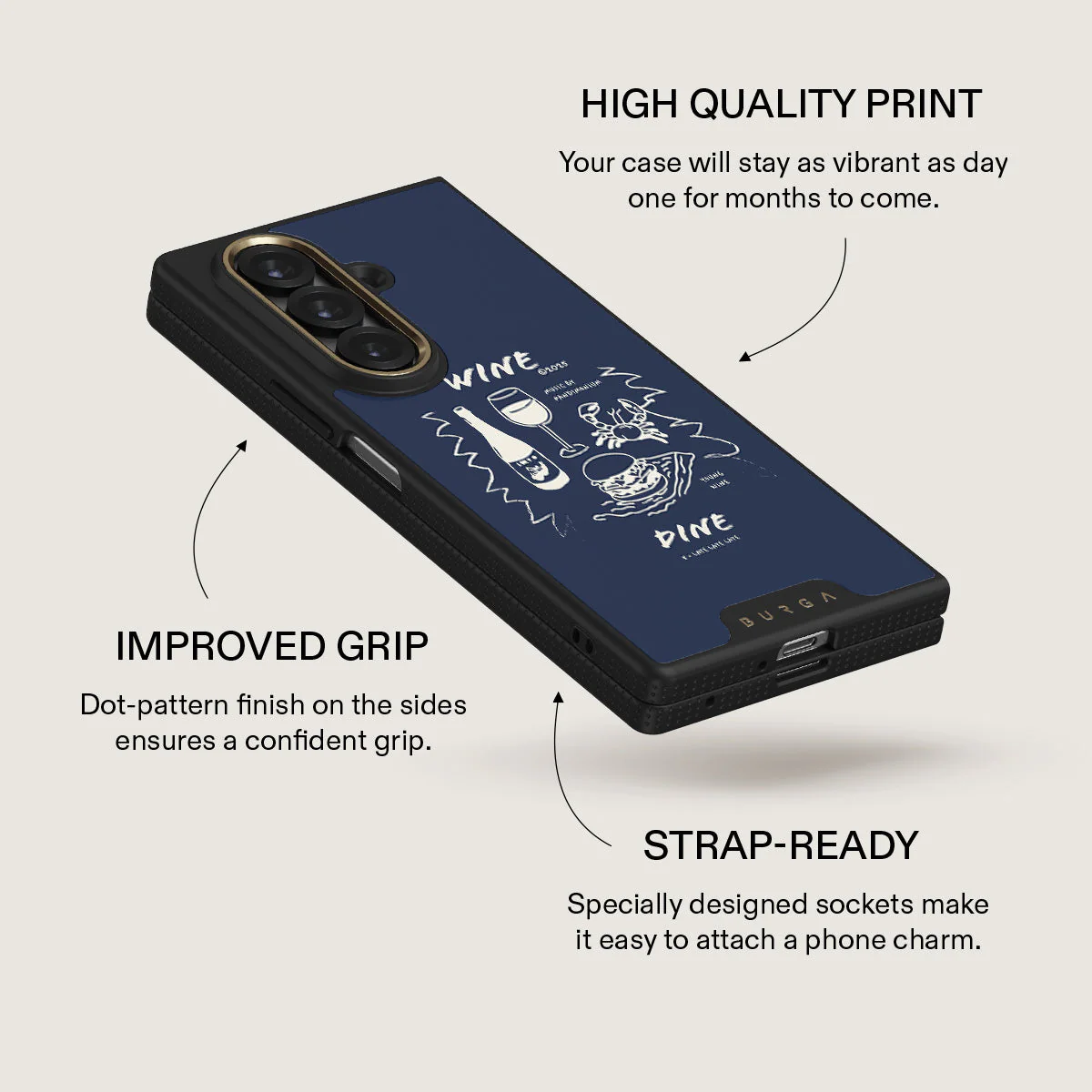 Wine & Dine - Samsung Galaxy Z Fold 7 Case - Image 5