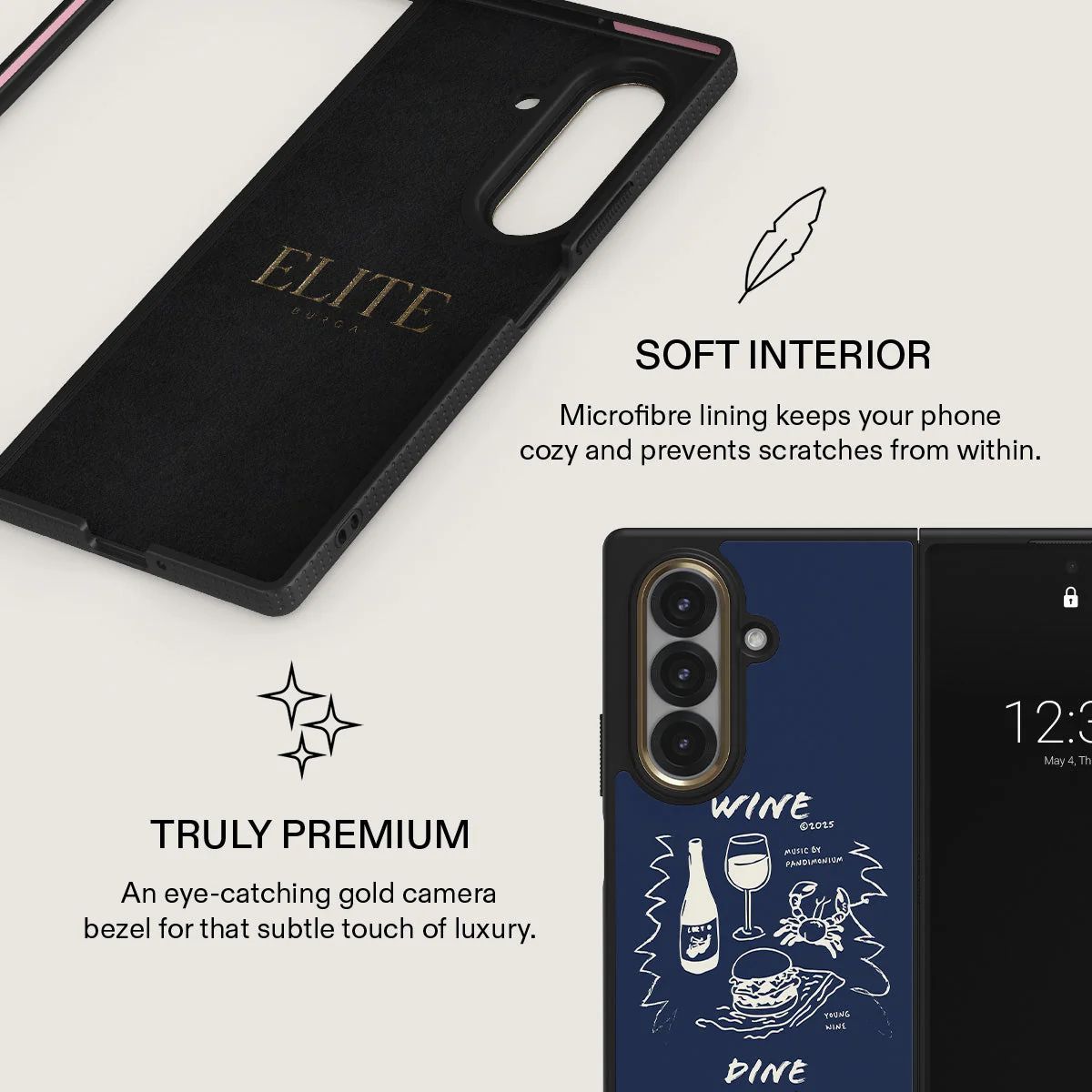 Wine & Dine - Samsung Galaxy Z Fold 7 Case - Image 6