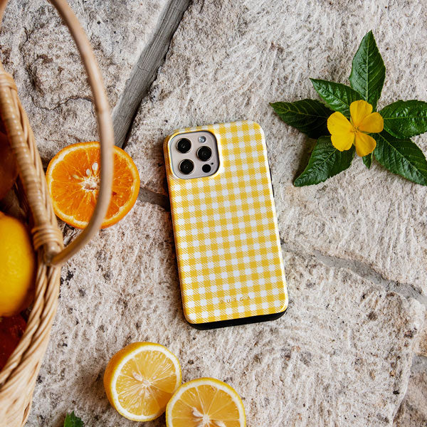 Tuscan Sun - Yellow Plaid Samsung Galaxy A37 5G Case - Image 7